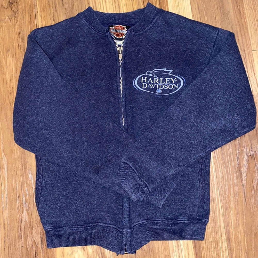 Harley Davidson Jacket Blue Size X-S. 2-4
